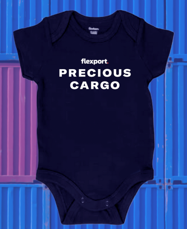 Flexport Branded Onesie Navy